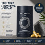 Nutrafol Men 50+ Hair Growth Supplements for Men Over 50 – Clinically Tested Hair Thickening & Scalp Support Formula – 120 Capsules | 1 Month Supply
