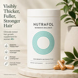Nutrafol Women’s Balance Pack of 3 (3-Month Supply) – Hair Growth Supplements for Women 45+ | Clinically Tested Thicker Hair & Scalp Coverage