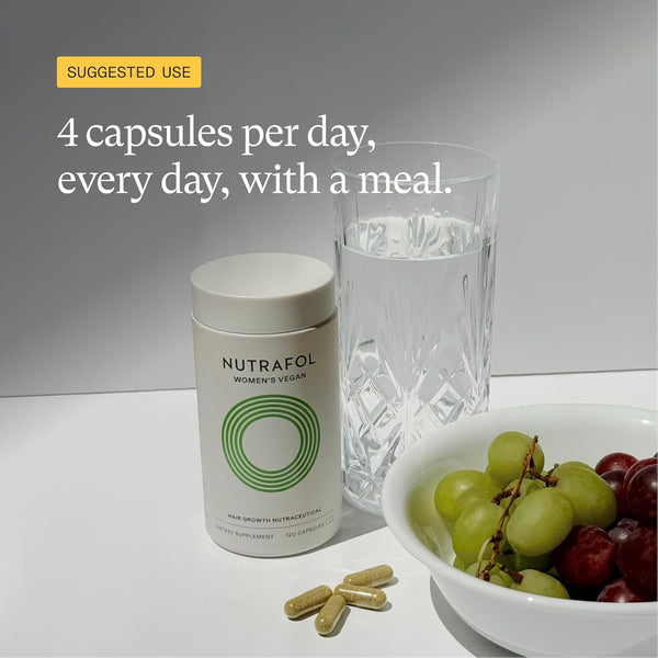 Vegan hair growth capsules for women by Nutrafol