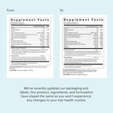 Premium women’s haircare supplement bottles