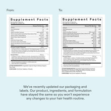 Premium women’s haircare supplement bottles