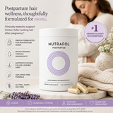 Nutrafol Postpartum Hair Growth Supplement – Breastfeeding-Friendly Hair Vitamins for Postpartum Hair Loss Support | 120 Capsules
