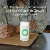 Women’s vegan hair wellness supplement lifestyle image