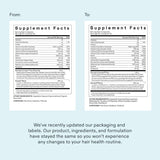 Nutrafol Women’s Balance supplement facts label comparison